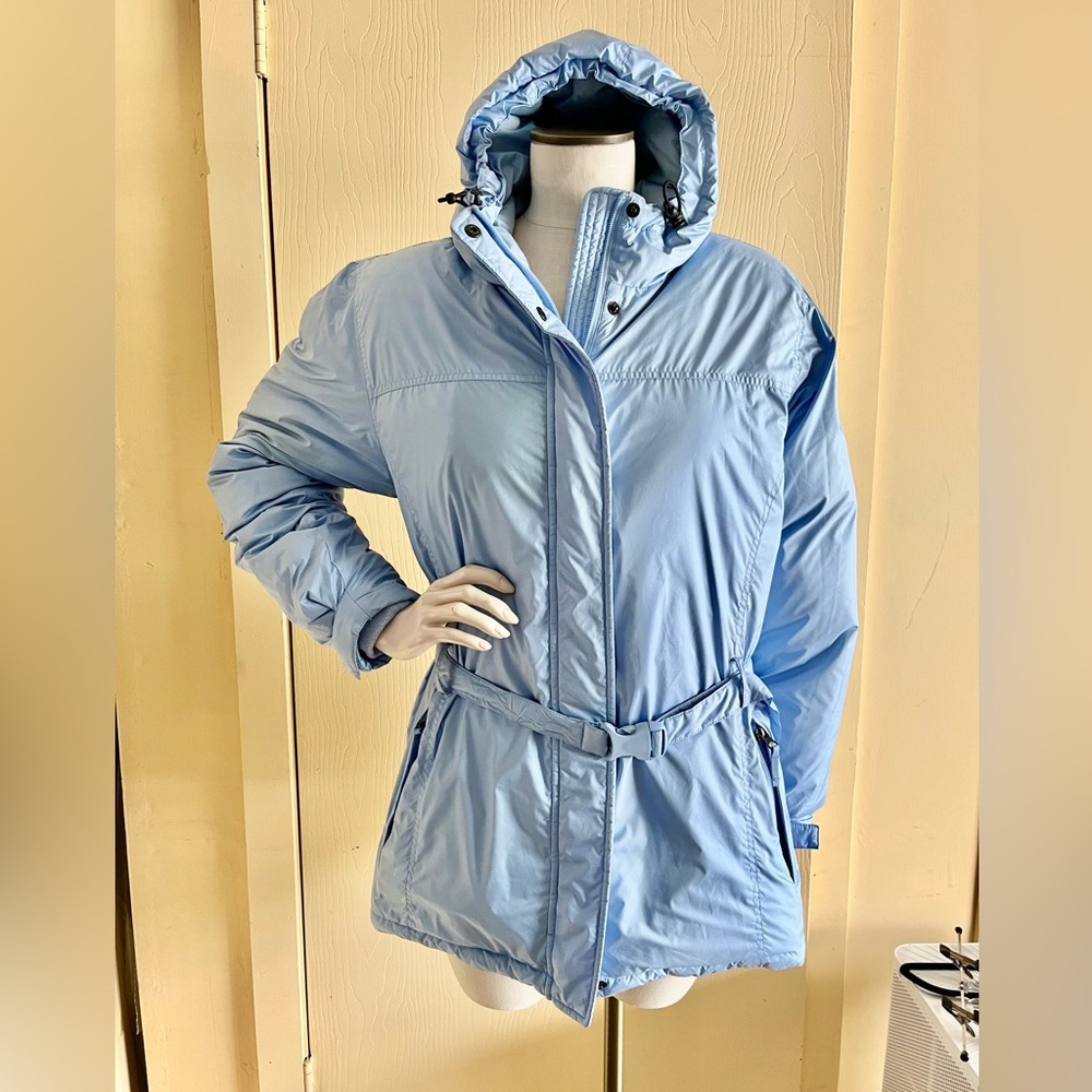 Land’s End down belted puffer jacket - like new